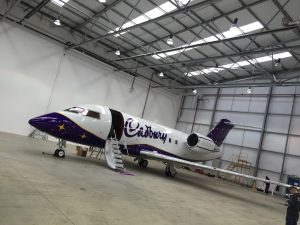 Cadburys Plane Wrap - Side View Door Open