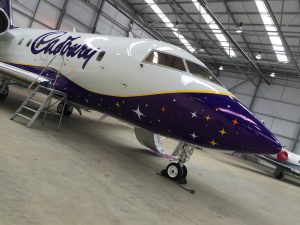 Cadburys Plane Wrap - Front View