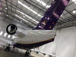 Cadburys Plane Wrap - Tail View