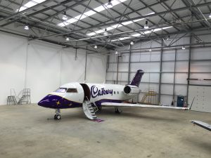 Cadburys Plane Wrap - Side View Door Open